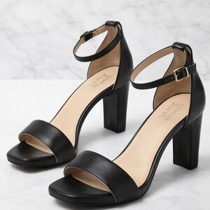 Naturalizer Black Ankle Strap Heels